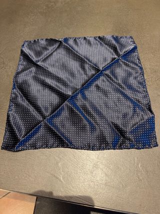 Cravatta e Fazzoletto Trussardi Blu Pois