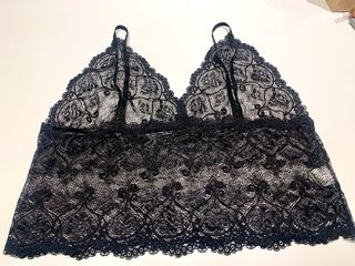 Camisola encaje negro talla XL