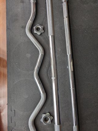 Kit Musculación DOMYOS Barras y Discos