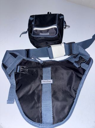 Riñonera Proline Negra y Azul