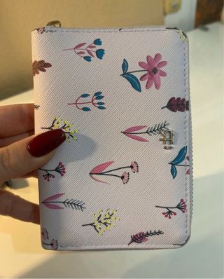 Monedero estampado flores