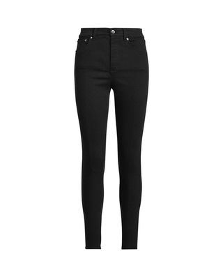Vaqueros Skinny Tiro Alto Mujer Negro