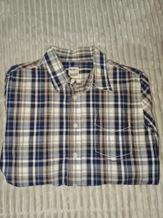 Camisa Pepe Jeans cuadros beige y azul