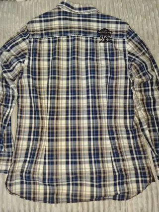 Camisa Pepe Jeans cuadros beige y azul