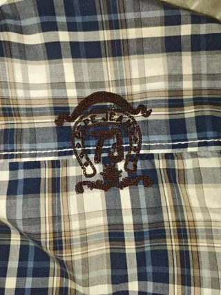 Camisa Pepe Jeans cuadros beige y azul