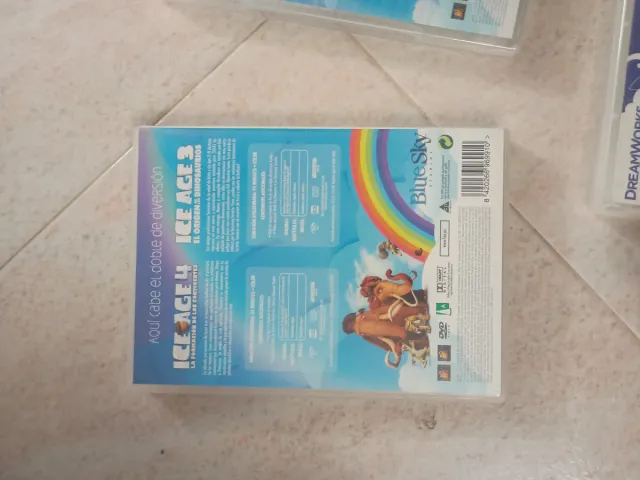 Lote 6 Películas DVD Ice Age y Dragón