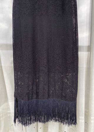 Vestido negro de encaje