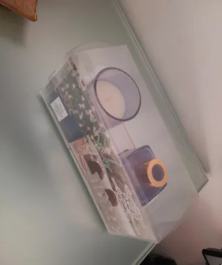 Profumatore e candela set oro viola