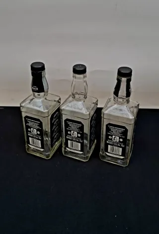3 Bottiglie Jack Daniel's Vuote