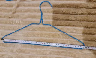 9 Perchas Metálicas Azules