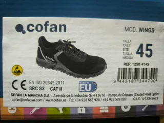 Zapatos de trabajo Cofan Talla 45