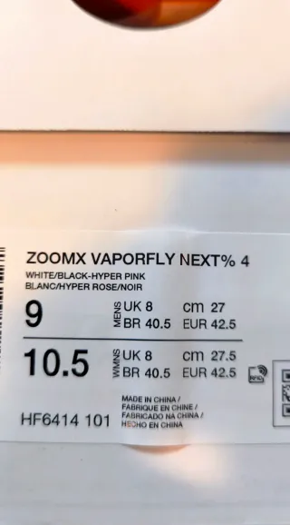 Nike Vaporfly 4 Zapatillas Running Nuevas talla 42