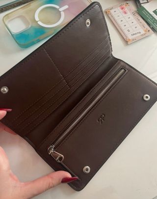 Monedero leopardo con tachuelas