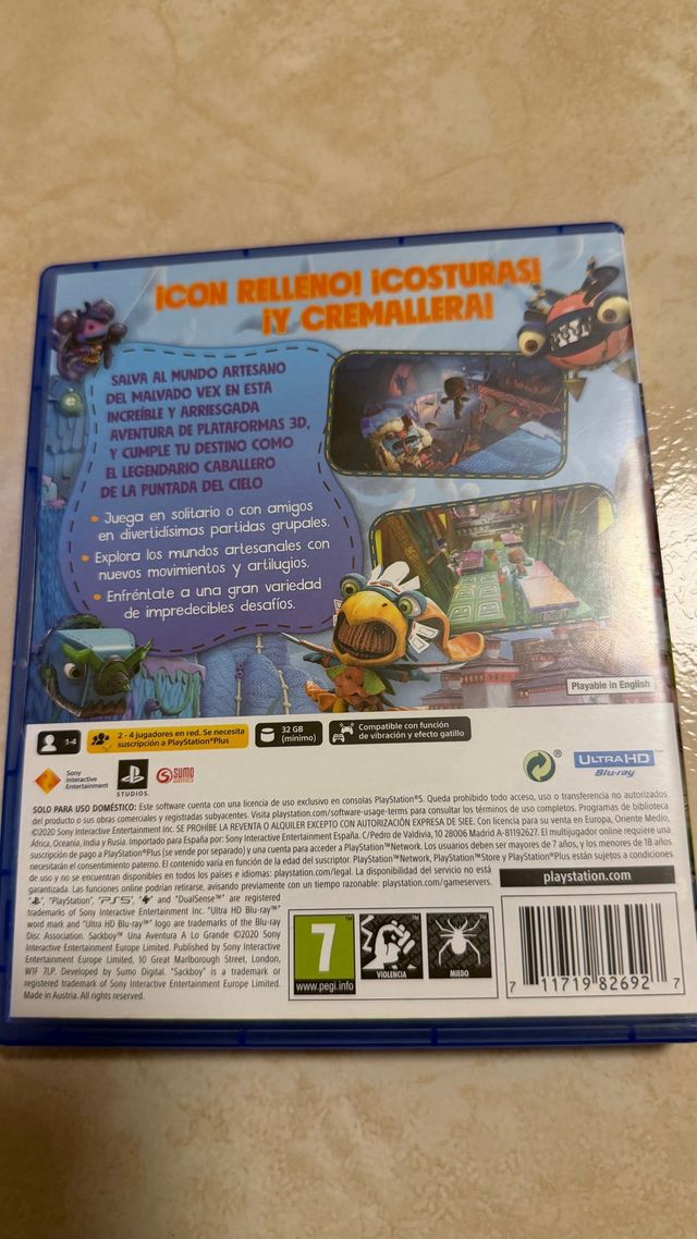Sackboy: Una Aventura a lo Grande PS5