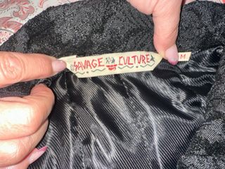Abrigo Savage Culture Algodón Negro Multicolor