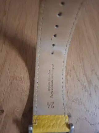 Reloj Davis Amarillo y Plateado