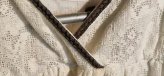 Vestido blanco calado verano