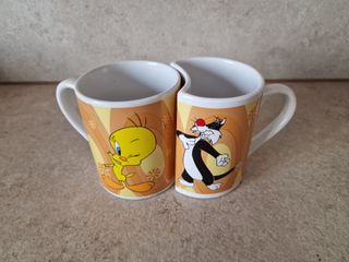 2 tazze warner bros tweety e gatto silvestro