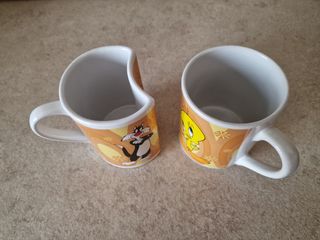 2 tazze warner bros tweety e gatto silvestro