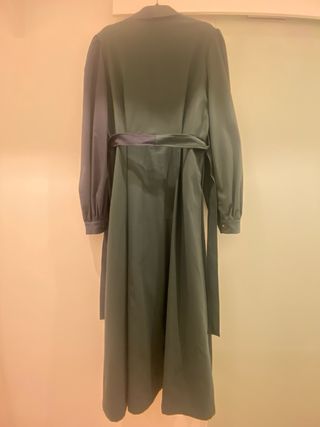 Gabardina bicolor azul y verde de IQ