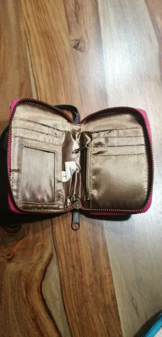 2 Carteras-monedero tela 14x9 cm