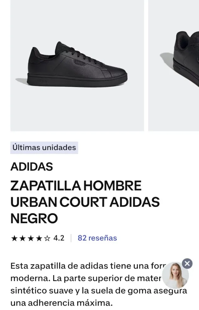 Zapatillas Adidas Urban Court Hombre Negras