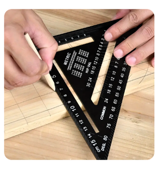 Escuadra aluminio PARKSIDE métrica+Lápiz carpinte.