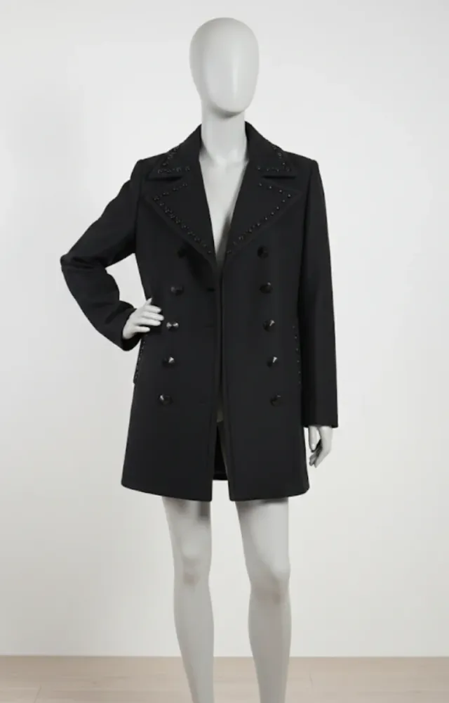 Abrigo negro invierno talla S