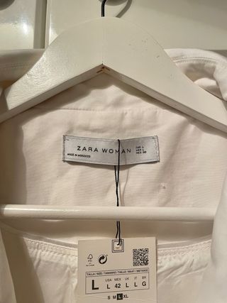 Chaqueta de Zara Blanca Mujer Talla M Nueva
