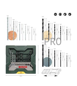 Set de brocas Mini-X-Line Bosch