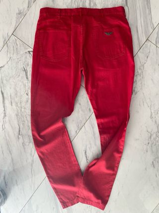 Vaqueros Emporio Armani Rojos Verano