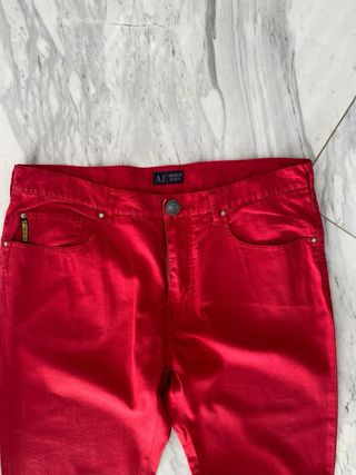Vaqueros Emporio Armani Rojos Verano
