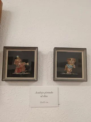 Azulejos pintados vintage infantiles