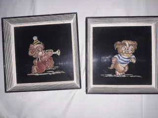 Azulejos pintados vintage infantiles