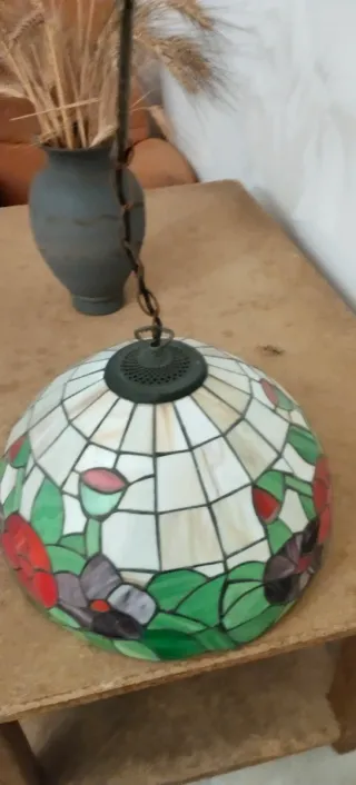 Lámpara Tiffany Vidrio Cocina/Salón