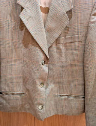 Blazer Jodhpur Beige Cuadros