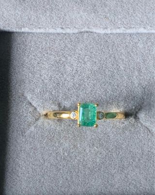 Anillo Esmeralda Natural