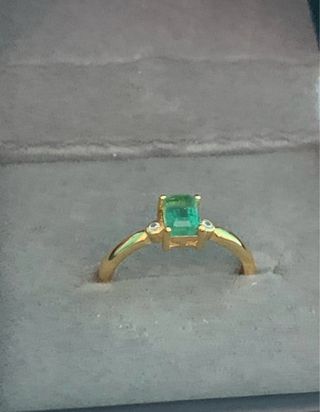 Anillo Esmeralda Natural
