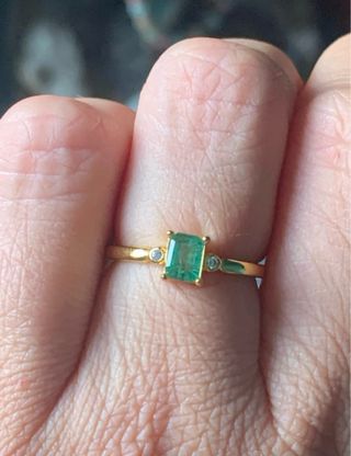 Anillo Esmeralda Natural