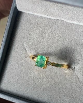 Anillo Esmeralda Natural