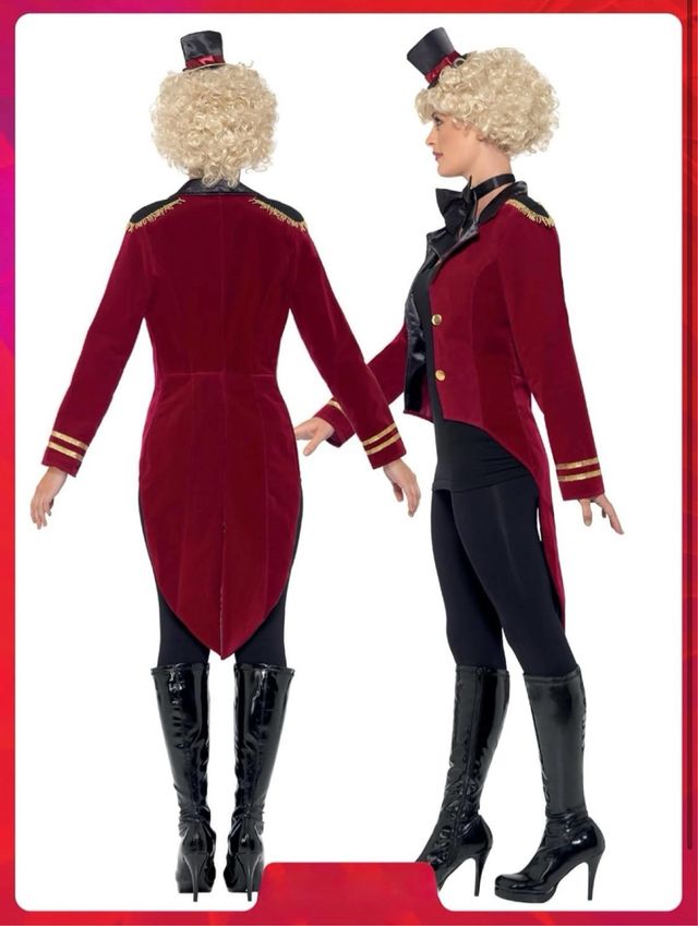 NUOVO! Costume da direttore di circo/Ringmaster Taglia S