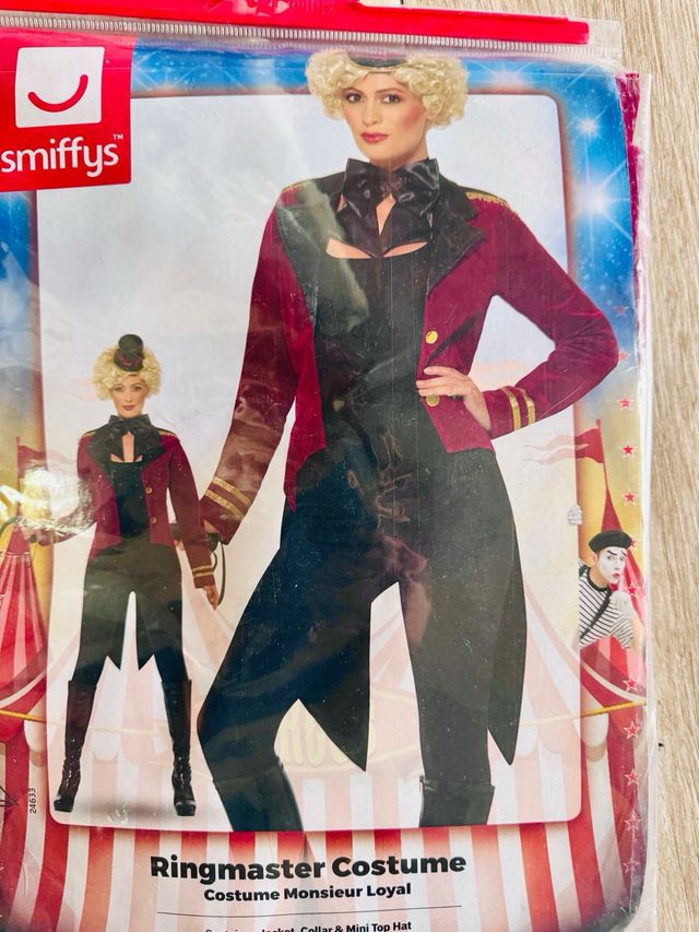 NUOVO! Costume da direttore di circo/Ringmaster Taglia S