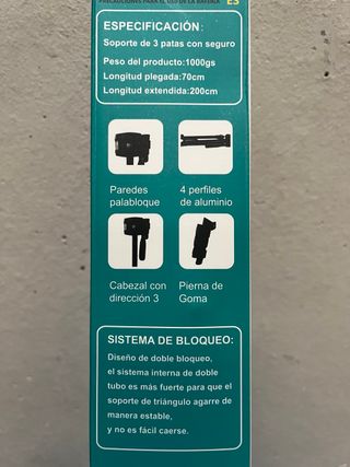 Treppiede professionale da 2,1 m per cellulari e fotocamere