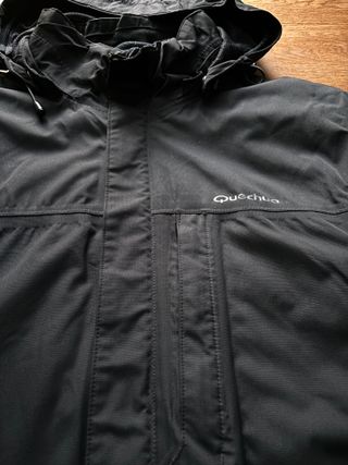 Giacca Quechua uomo impermeabile nera