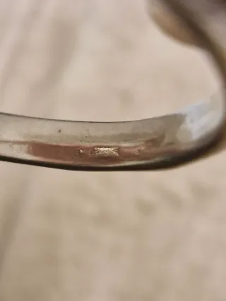 Pulsera plateada con perla