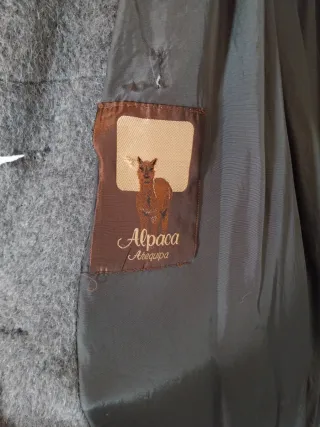 Cappotto Lungo Pregiata Lana Alpaca Grigio