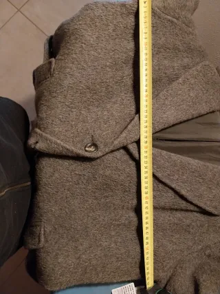 Cappotto Lungo Pregiata Lana Alpaca Grigio