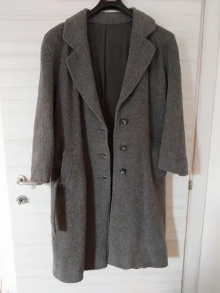 Cappotto Lungo Pregiata Lana Alpaca Grigio