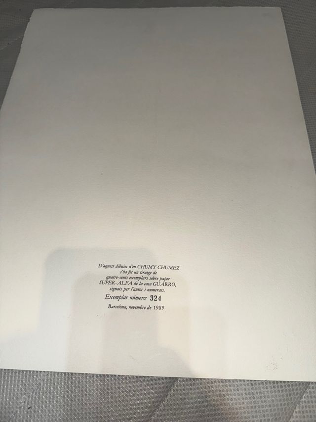 Lote 6 láminas humor gráfico API 1989–1990 – Cesc,