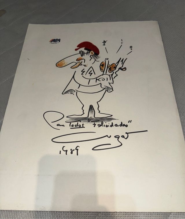 Lote 6 láminas humor gráfico API 1989–1990 – Cesc,